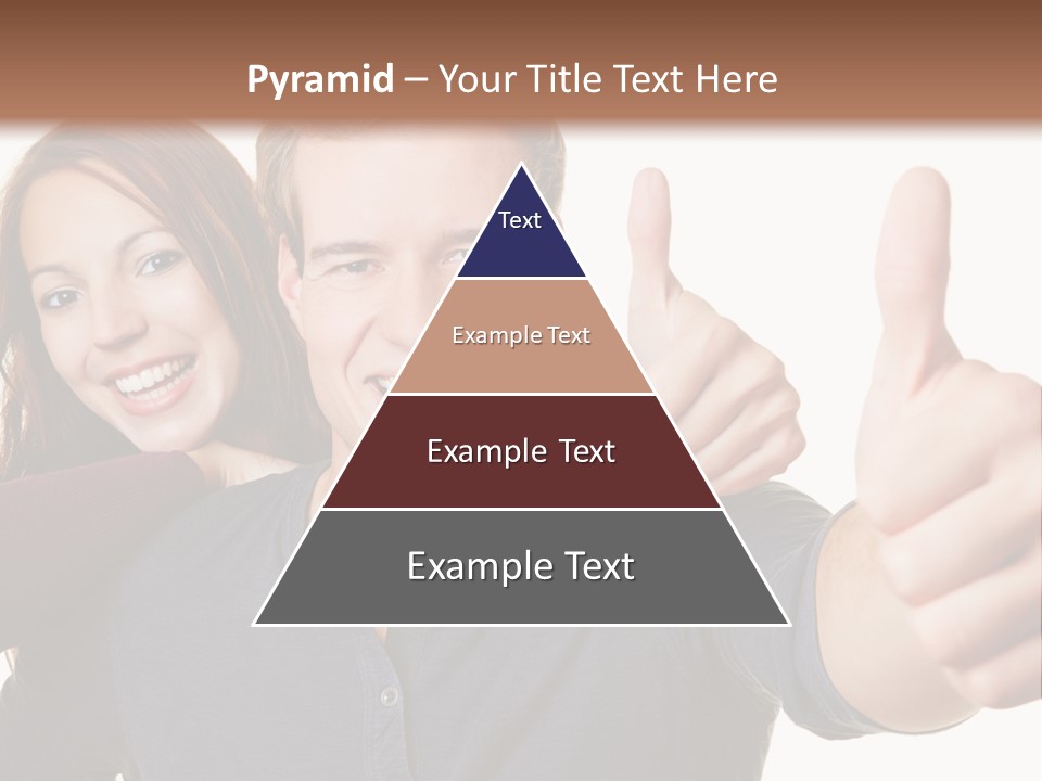 A Man And A Woman Giving Thumbs Up PowerPoint Template