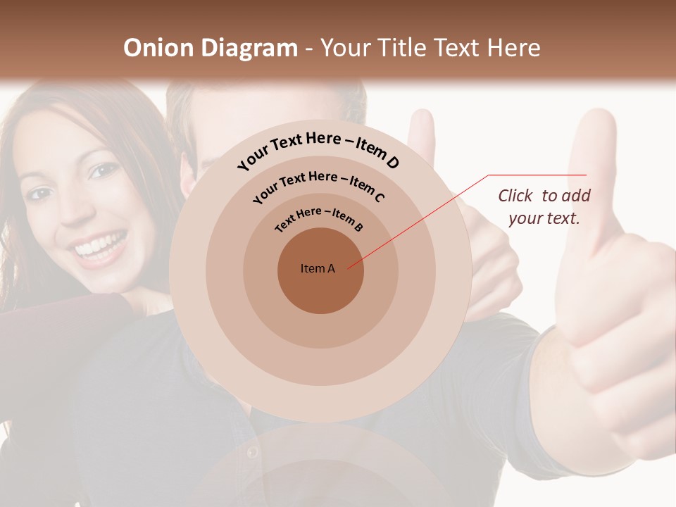 A Man And A Woman Giving Thumbs Up PowerPoint Template
