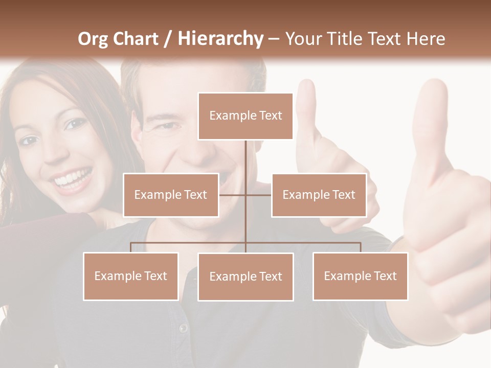 A Man And A Woman Giving Thumbs Up PowerPoint Template