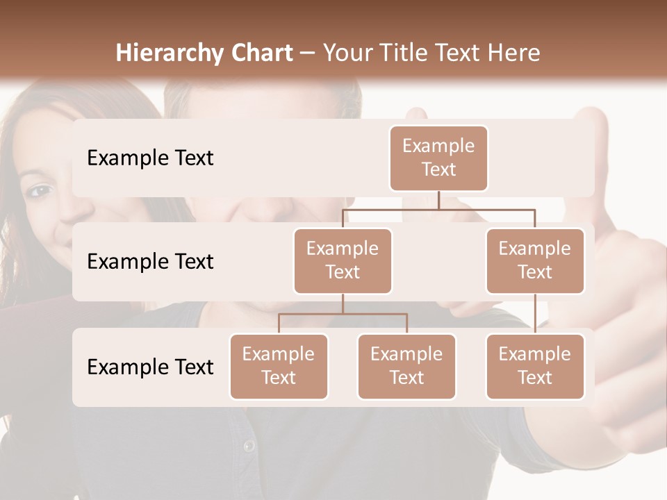 A Man And A Woman Giving Thumbs Up PowerPoint Template