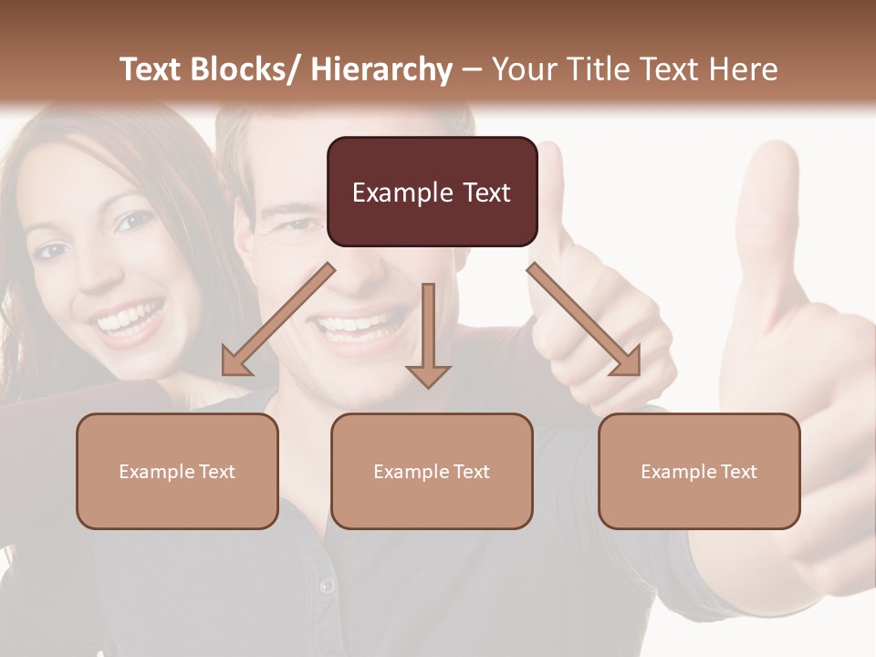 A Man And A Woman Giving Thumbs Up PowerPoint Template