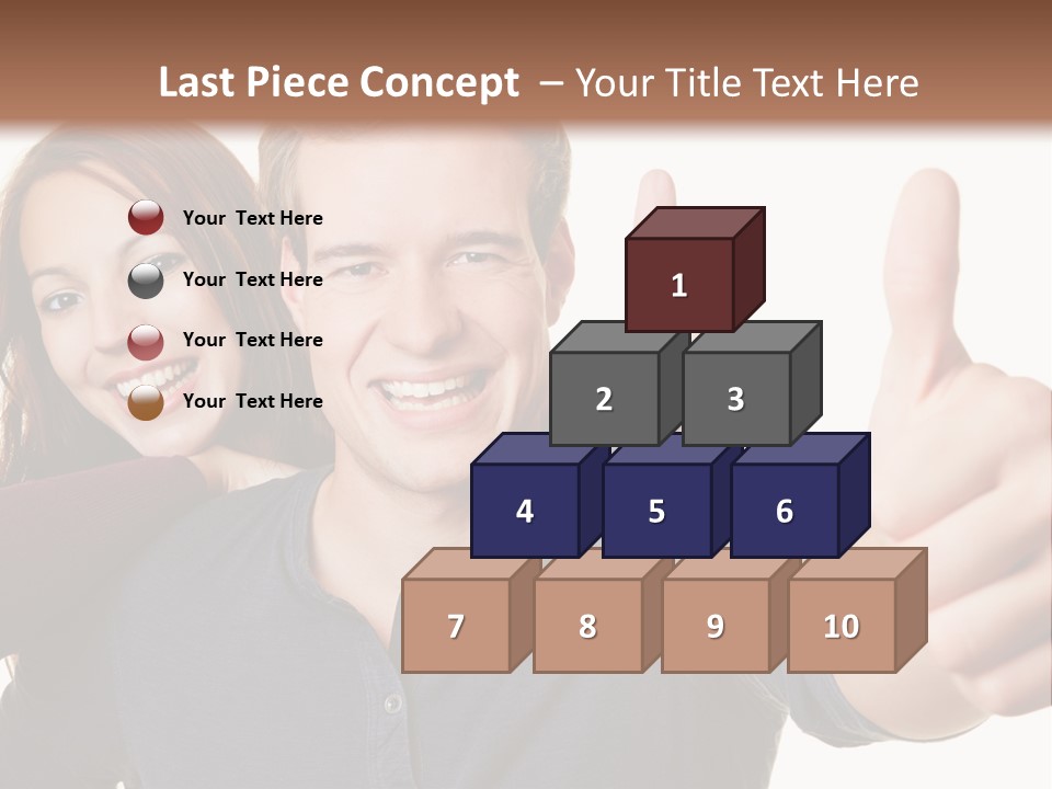 A Man And A Woman Giving Thumbs Up PowerPoint Template