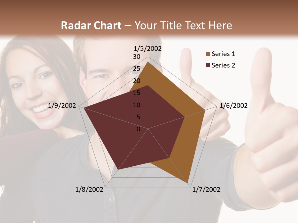A Man And A Woman Giving Thumbs Up PowerPoint Template