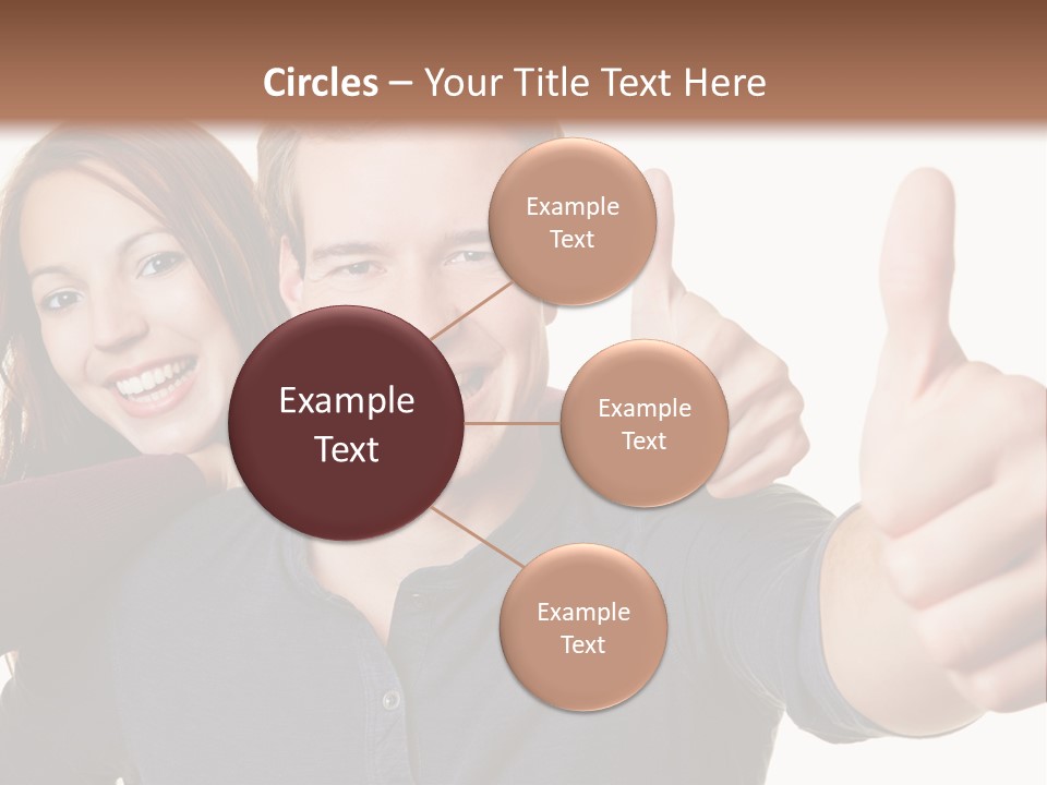 A Man And A Woman Giving Thumbs Up PowerPoint Template