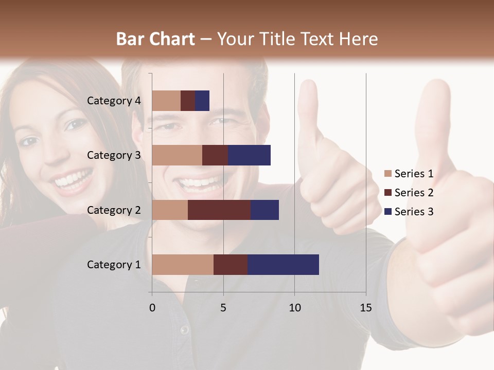 A Man And A Woman Giving Thumbs Up PowerPoint Template