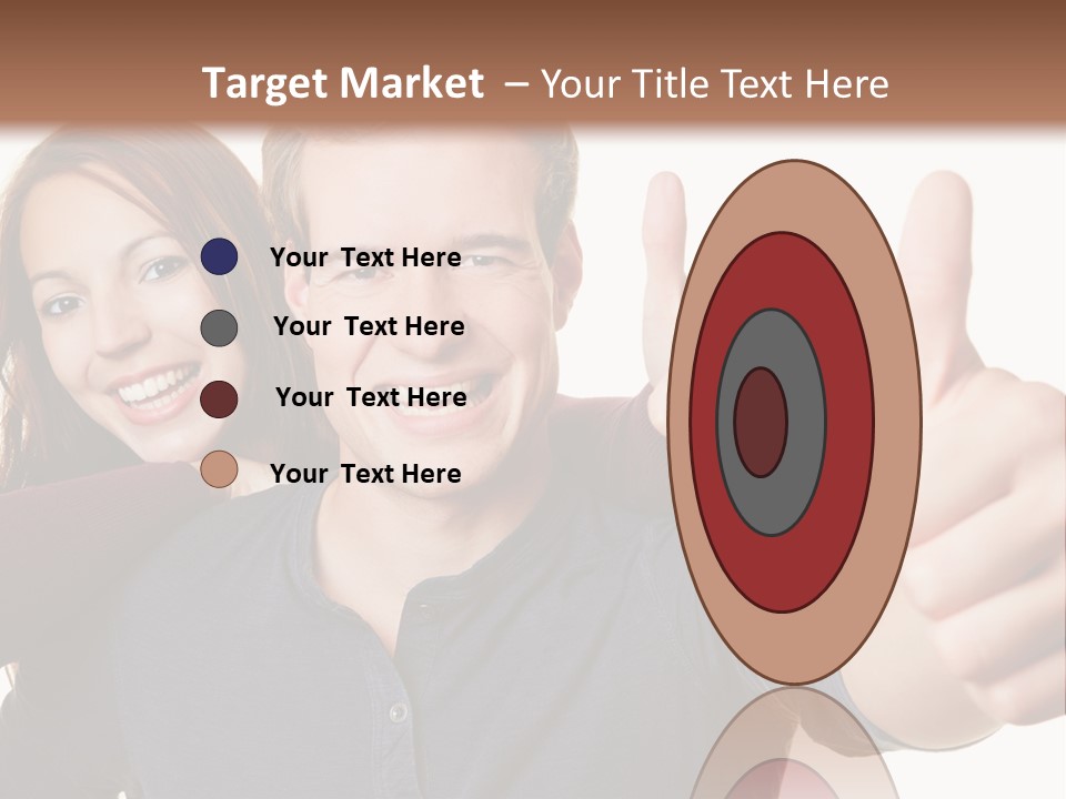 A Man And A Woman Giving Thumbs Up PowerPoint Template