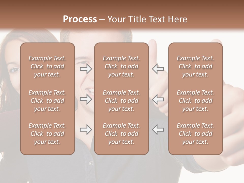 A Man And A Woman Giving Thumbs Up PowerPoint Template