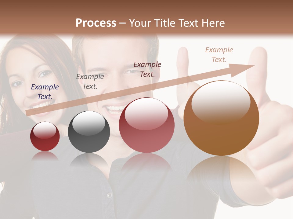 A Man And A Woman Giving Thumbs Up PowerPoint Template