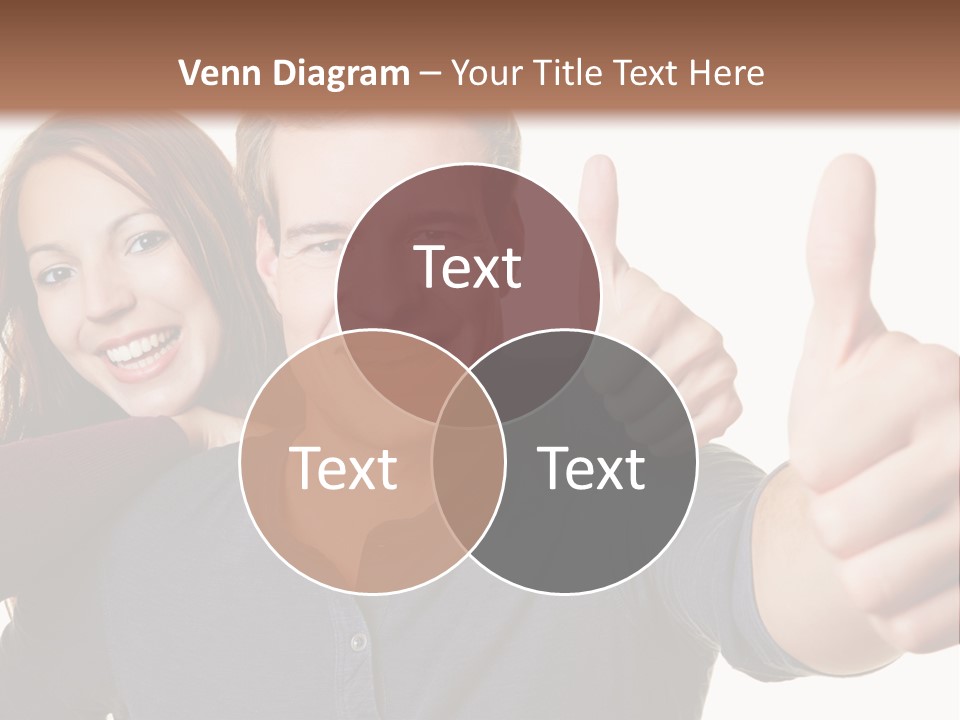 A Man And A Woman Giving Thumbs Up PowerPoint Template