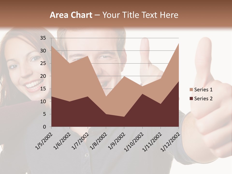 A Man And A Woman Giving Thumbs Up PowerPoint Template