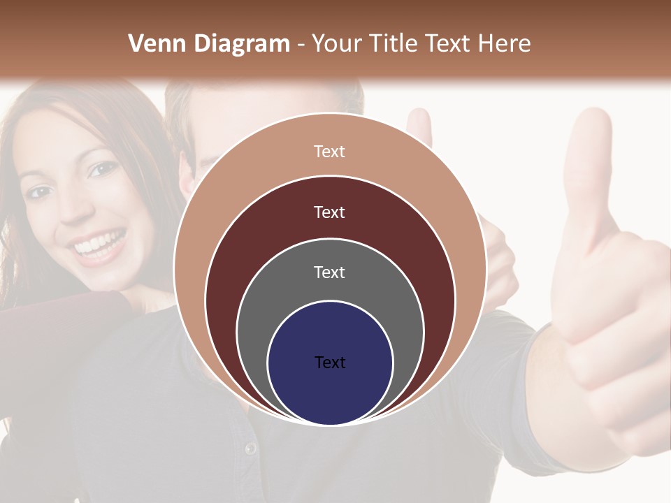 A Man And A Woman Giving Thumbs Up PowerPoint Template