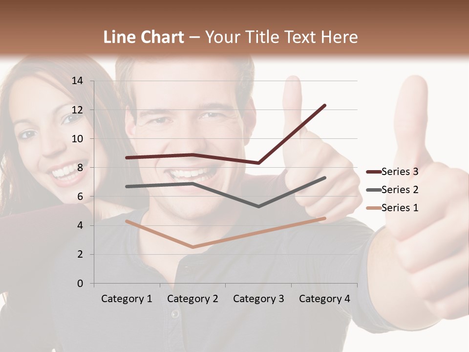 A Man And A Woman Giving Thumbs Up PowerPoint Template
