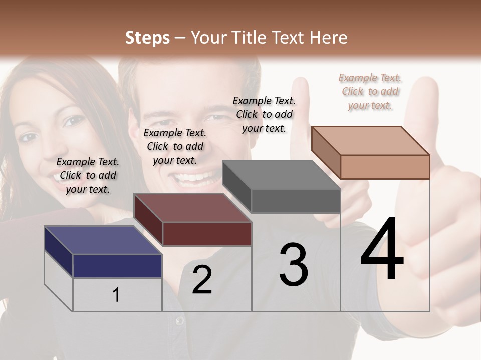 A Man And A Woman Giving Thumbs Up PowerPoint Template