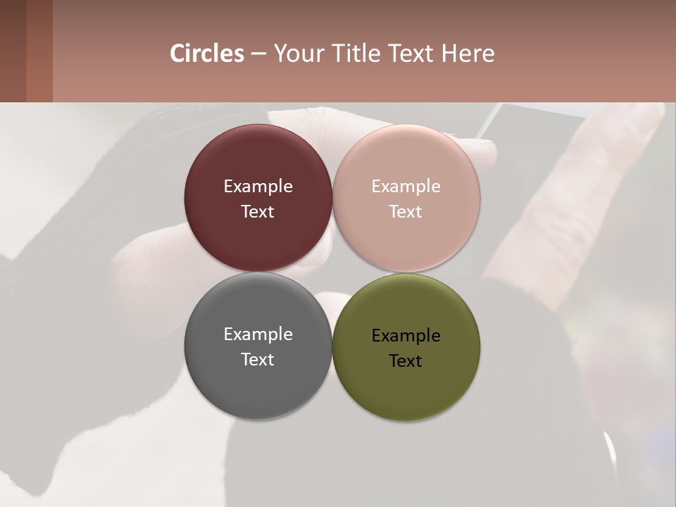 A Person Holding A Cell Phone In Their Hands PowerPoint Template