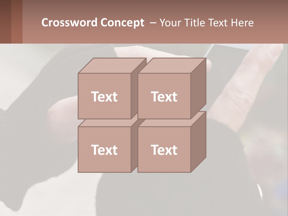 A Person Holding A Cell Phone In Their Hands PowerPoint Template