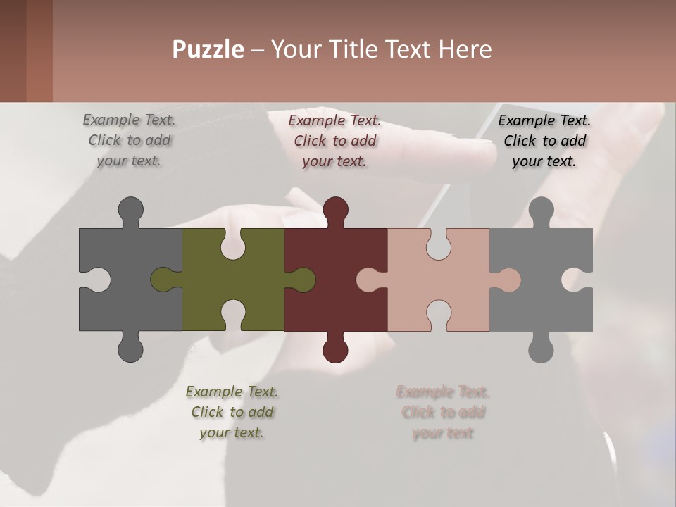 A Person Holding A Cell Phone In Their Hands PowerPoint Template