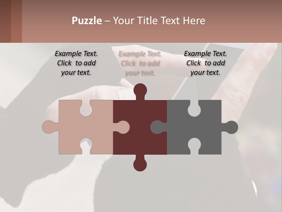 A Person Holding A Cell Phone In Their Hands PowerPoint Template