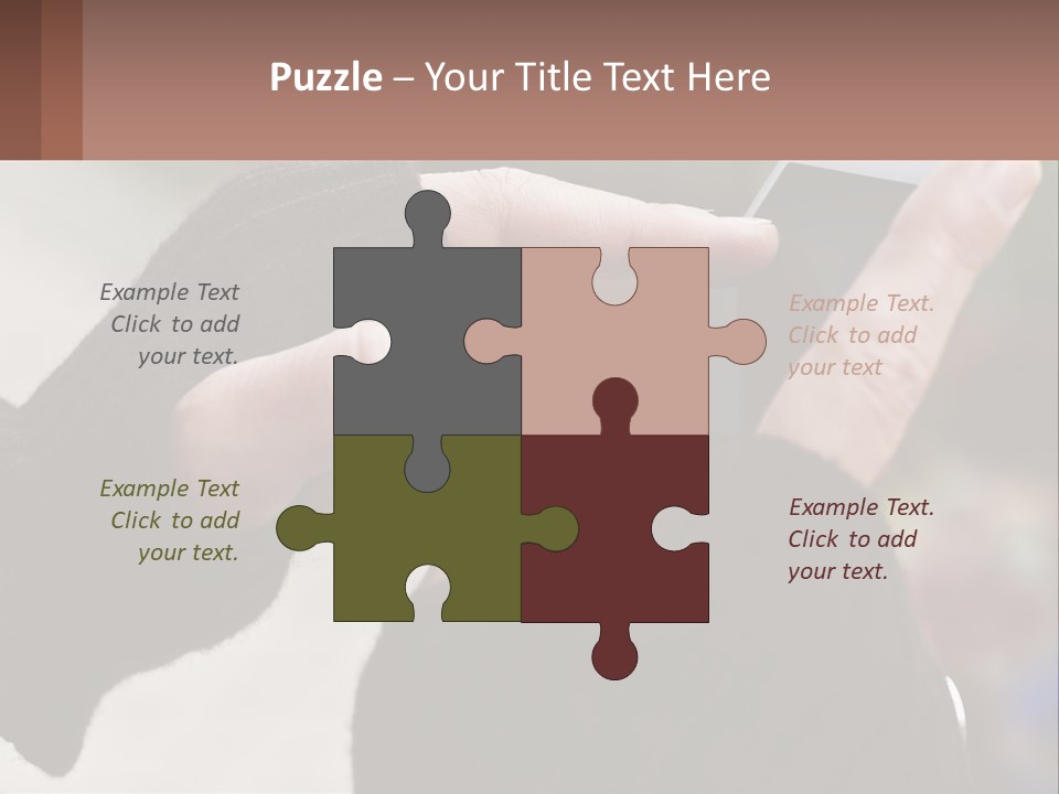 A Person Holding A Cell Phone In Their Hands PowerPoint Template