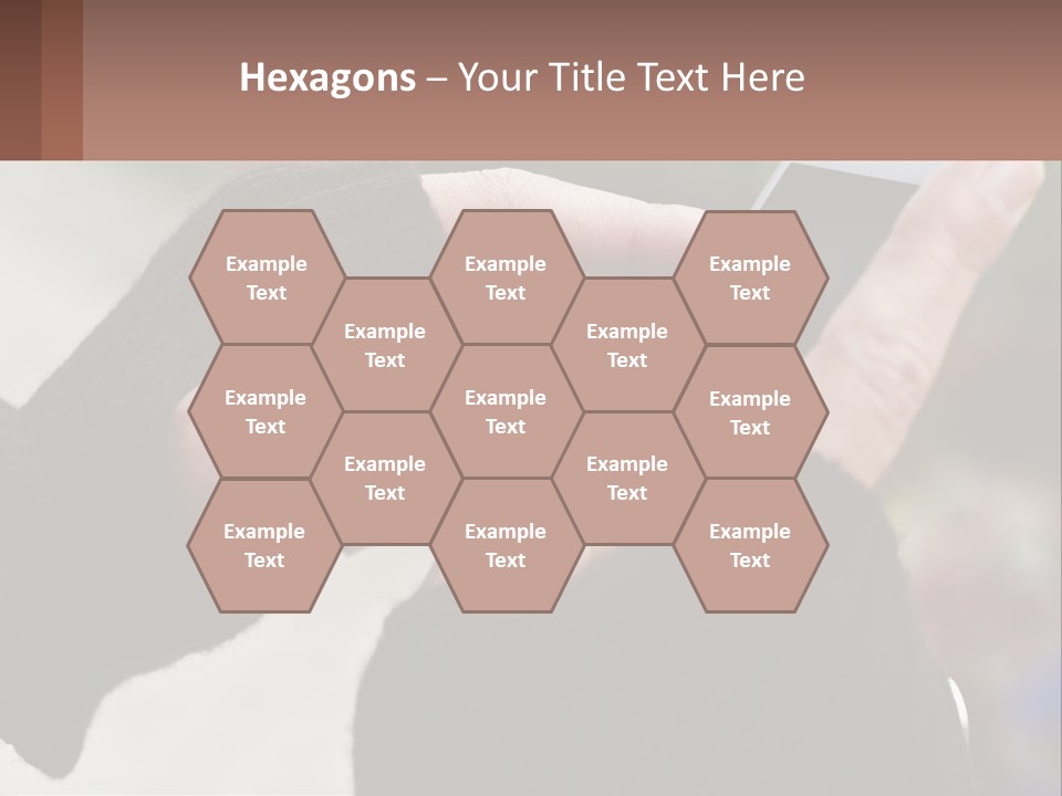 A Person Holding A Cell Phone In Their Hands PowerPoint Template