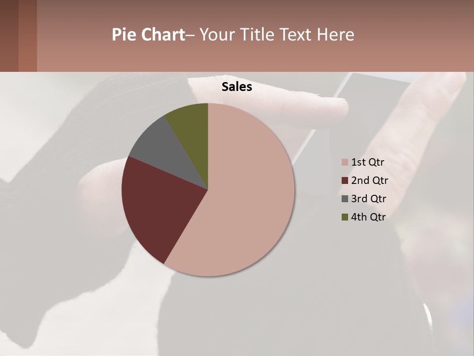 A Person Holding A Cell Phone In Their Hands PowerPoint Template