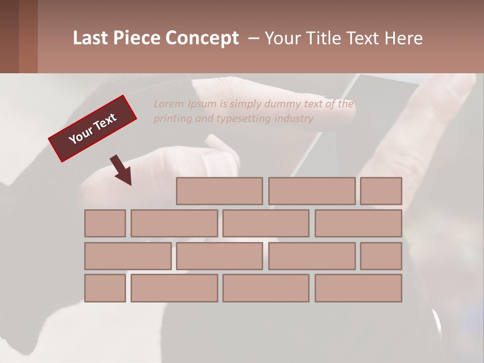 A Person Holding A Cell Phone In Their Hands PowerPoint Template