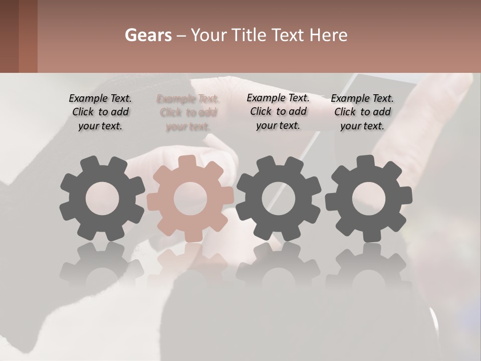 A Person Holding A Cell Phone In Their Hands PowerPoint Template