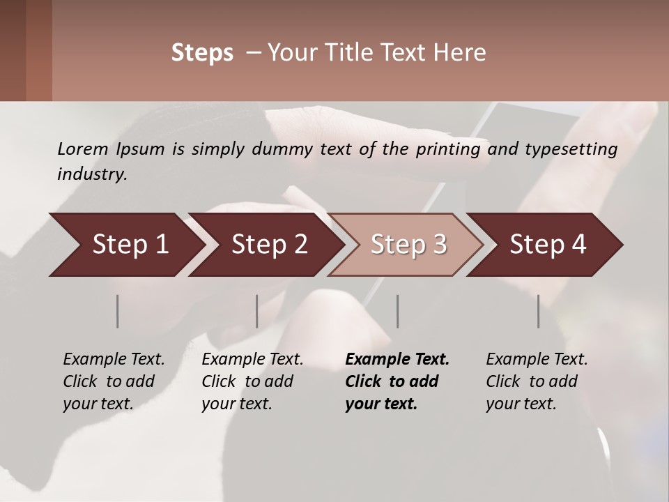 A Person Holding A Cell Phone In Their Hands PowerPoint Template