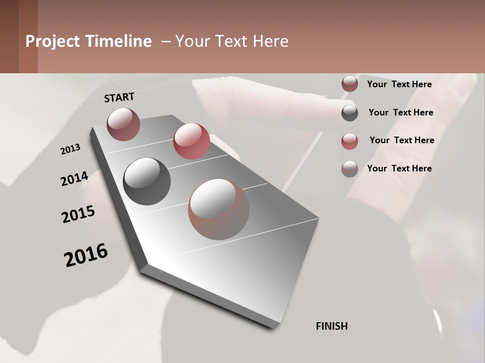 A Person Holding A Cell Phone In Their Hands PowerPoint Template