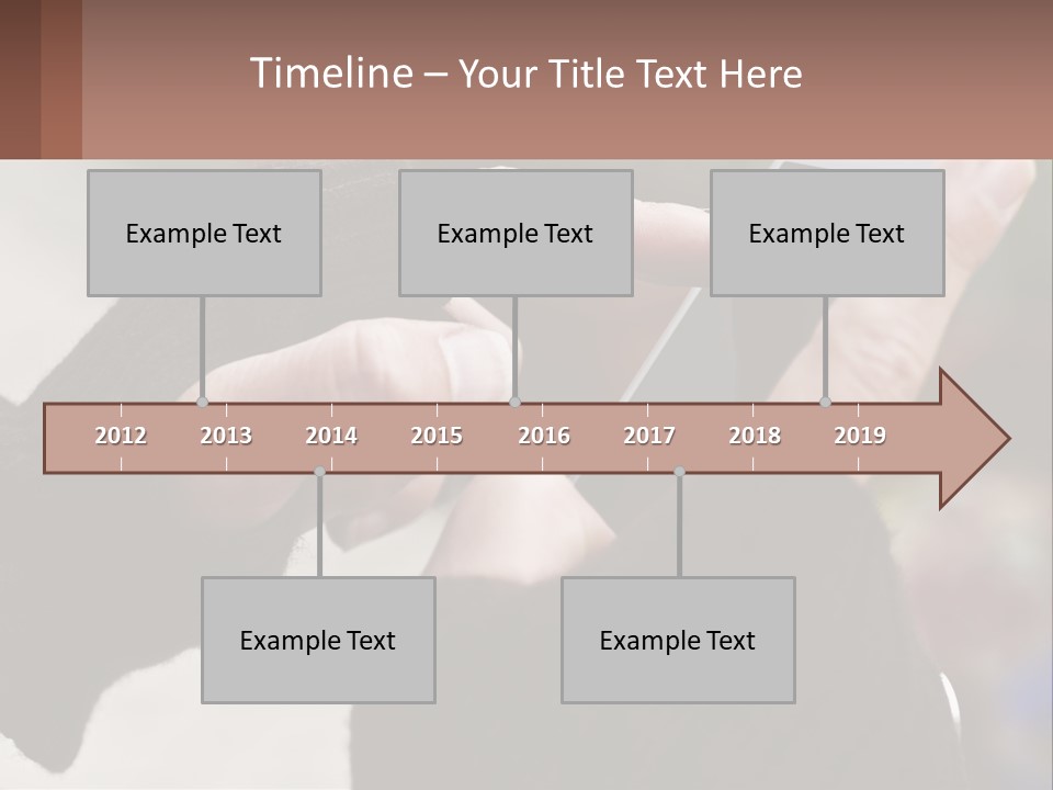 A Person Holding A Cell Phone In Their Hands PowerPoint Template