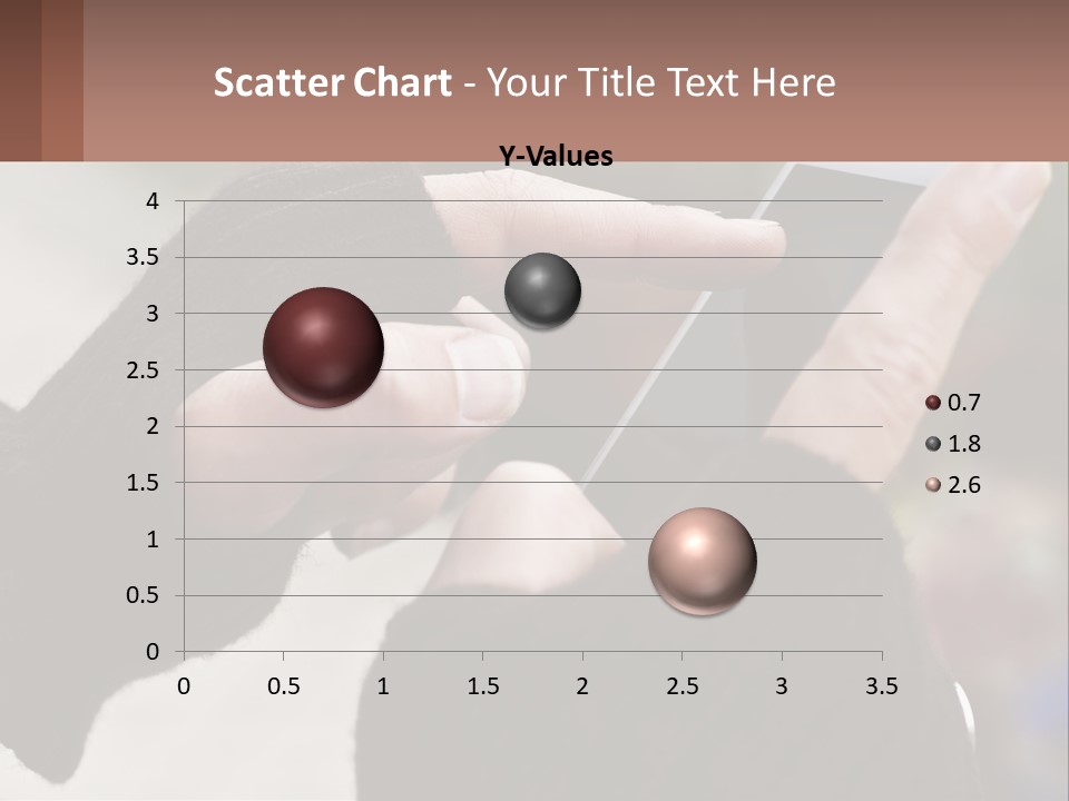 A Person Holding A Cell Phone In Their Hands PowerPoint Template