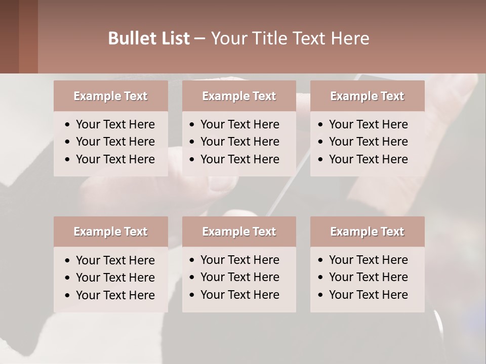 A Person Holding A Cell Phone In Their Hands PowerPoint Template