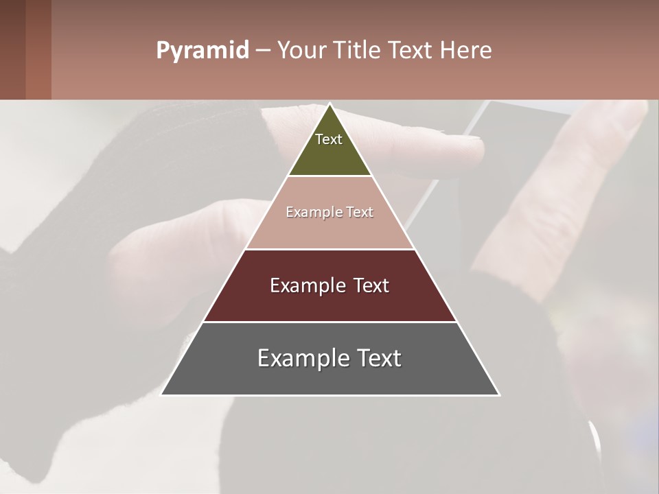 A Person Holding A Cell Phone In Their Hands PowerPoint Template