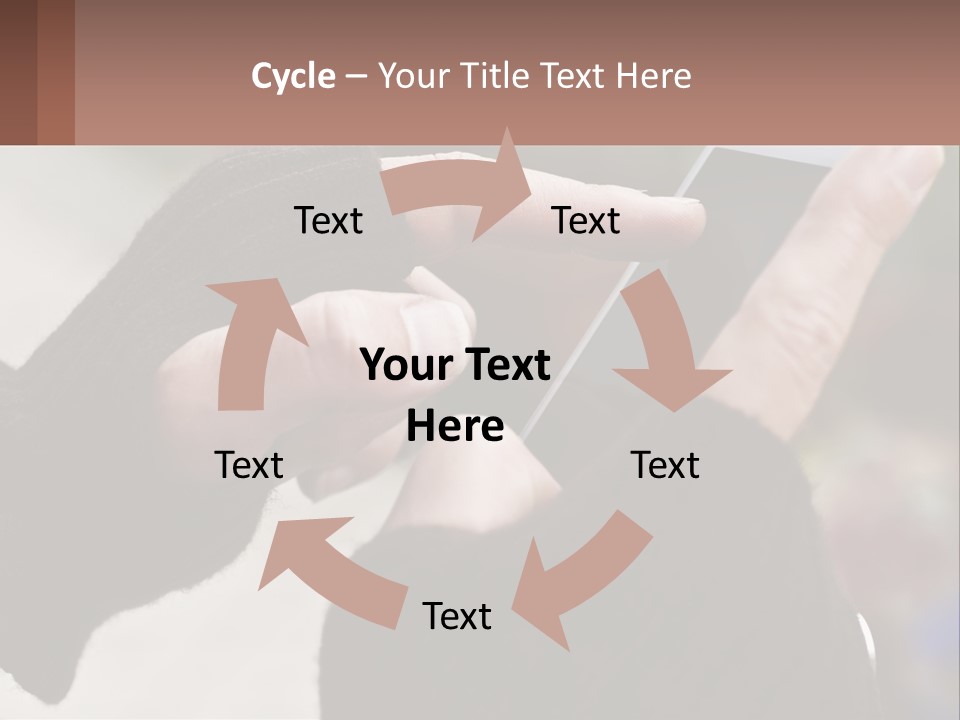 A Person Holding A Cell Phone In Their Hands PowerPoint Template