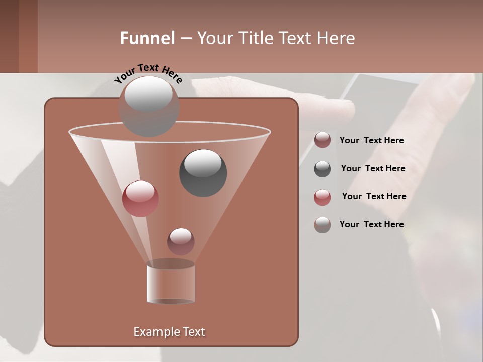 A Person Holding A Cell Phone In Their Hands PowerPoint Template