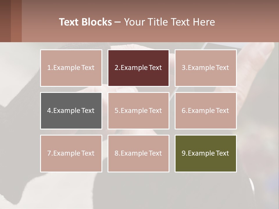 A Person Holding A Cell Phone In Their Hands PowerPoint Template