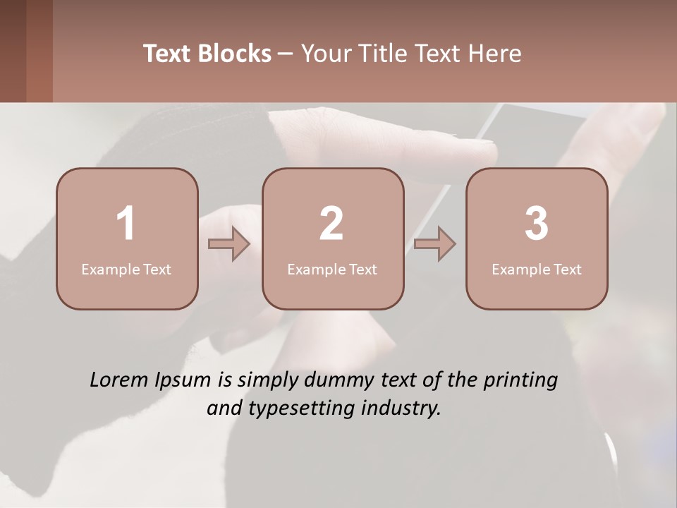 A Person Holding A Cell Phone In Their Hands PowerPoint Template
