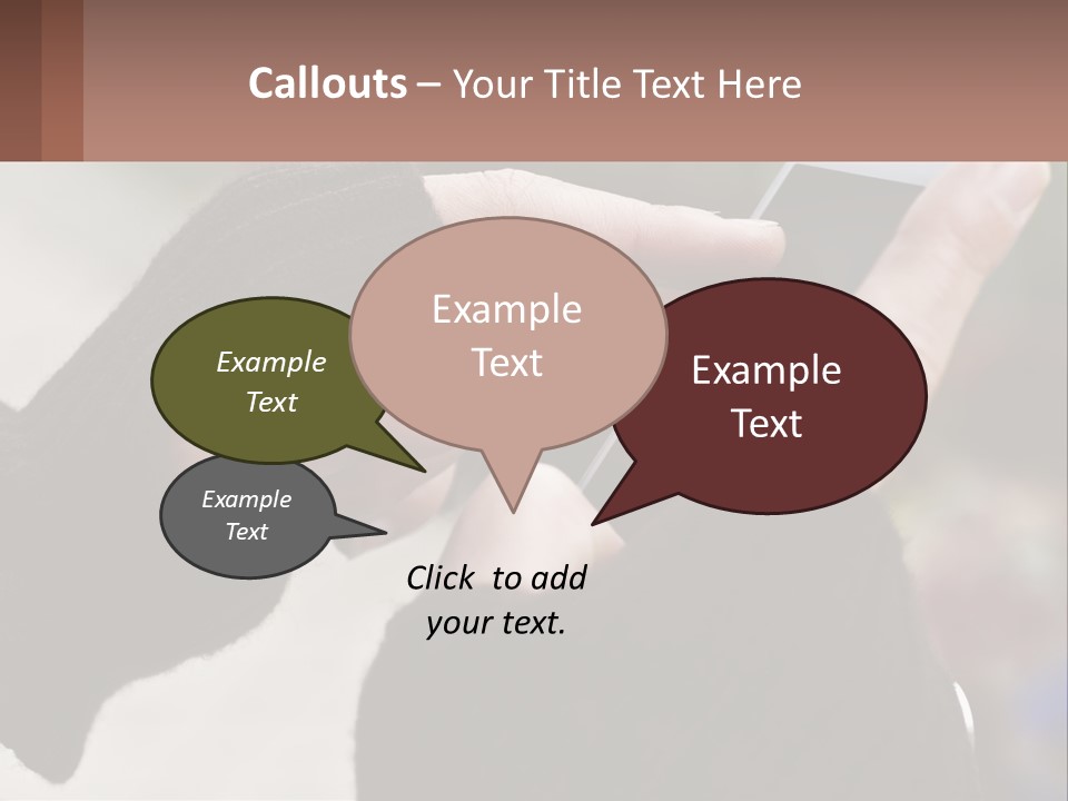 A Person Holding A Cell Phone In Their Hands PowerPoint Template