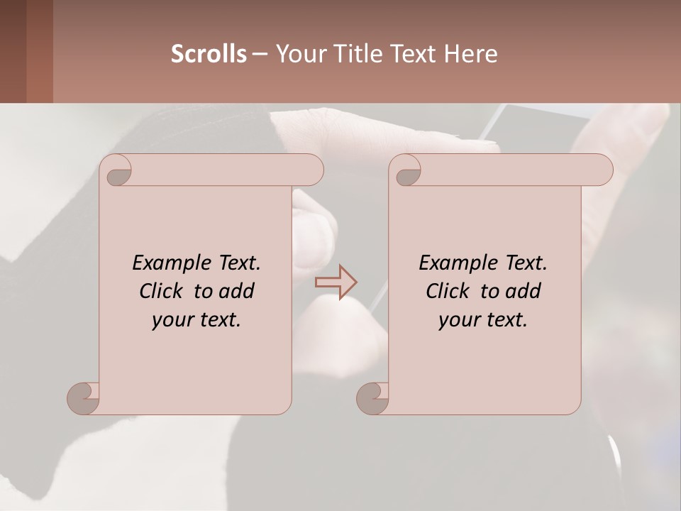 A Person Holding A Cell Phone In Their Hands PowerPoint Template
