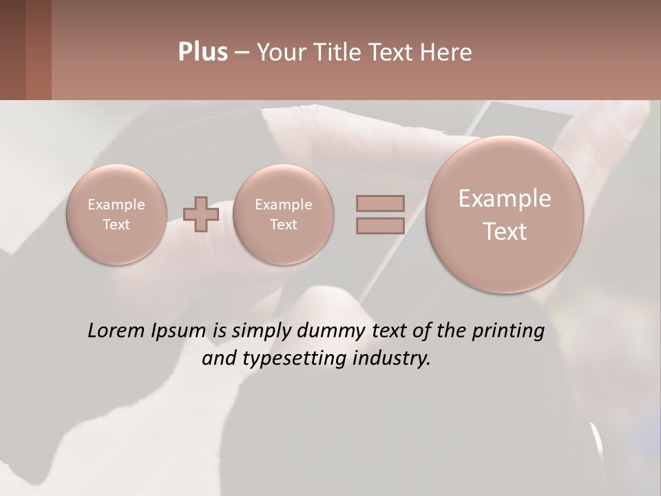 A Person Holding A Cell Phone In Their Hands PowerPoint Template