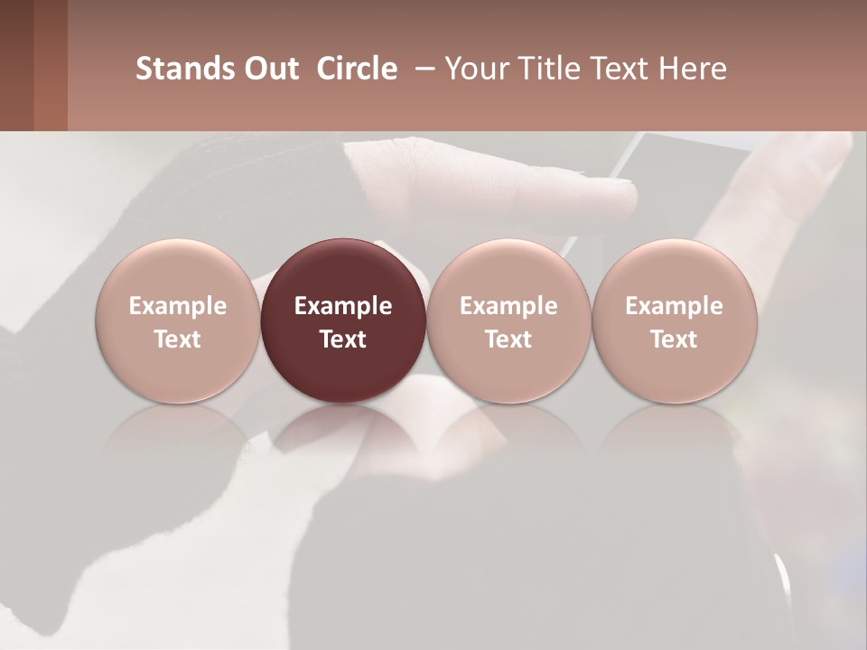 A Person Holding A Cell Phone In Their Hands PowerPoint Template