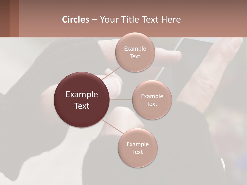 A Person Holding A Cell Phone In Their Hands PowerPoint Template