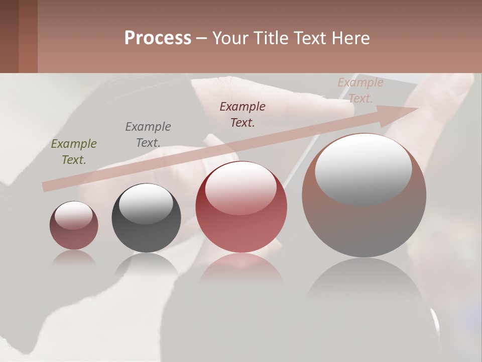 A Person Holding A Cell Phone In Their Hands PowerPoint Template