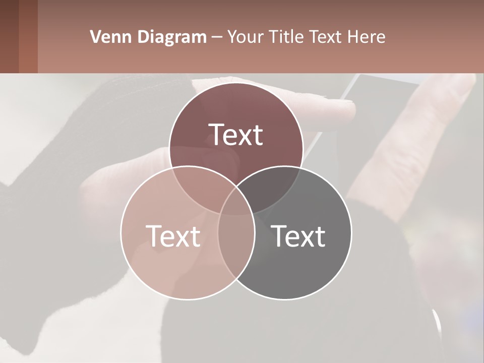 A Person Holding A Cell Phone In Their Hands PowerPoint Template