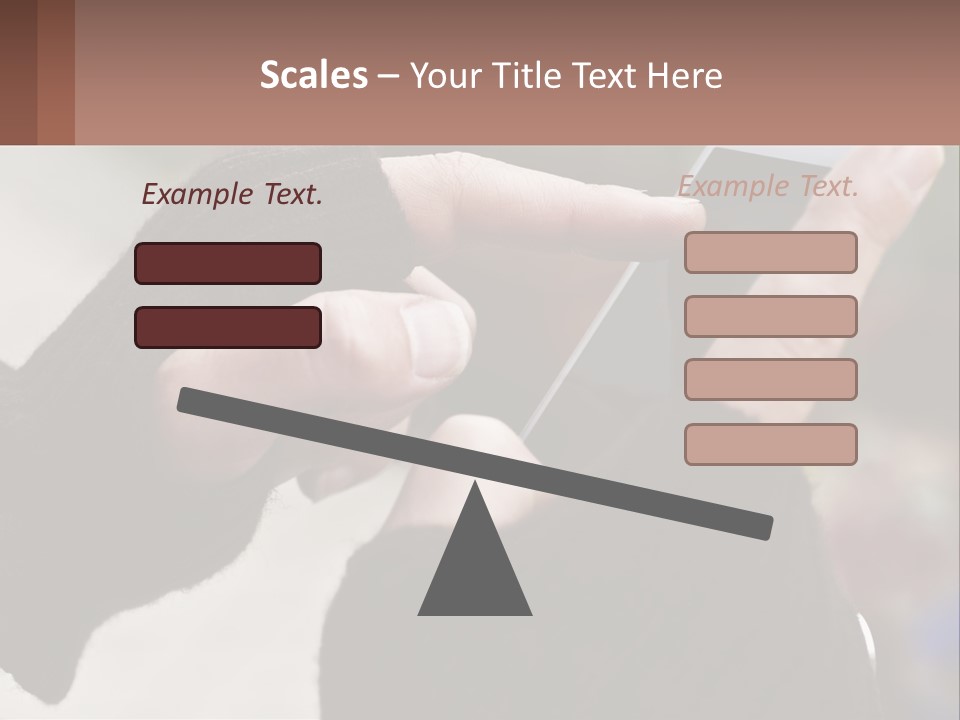 A Person Holding A Cell Phone In Their Hands PowerPoint Template