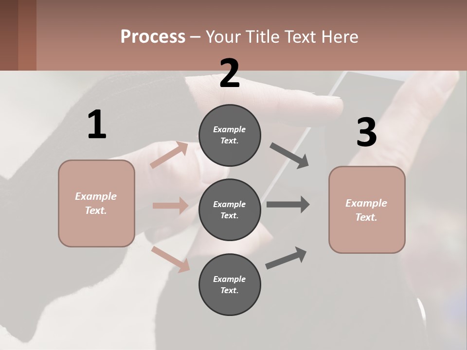 A Person Holding A Cell Phone In Their Hands PowerPoint Template