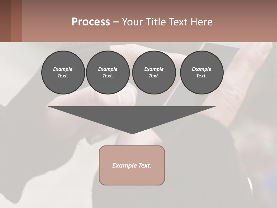 A Person Holding A Cell Phone In Their Hands PowerPoint Template