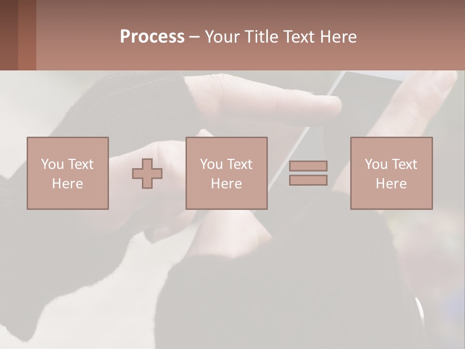 A Person Holding A Cell Phone In Their Hands PowerPoint Template