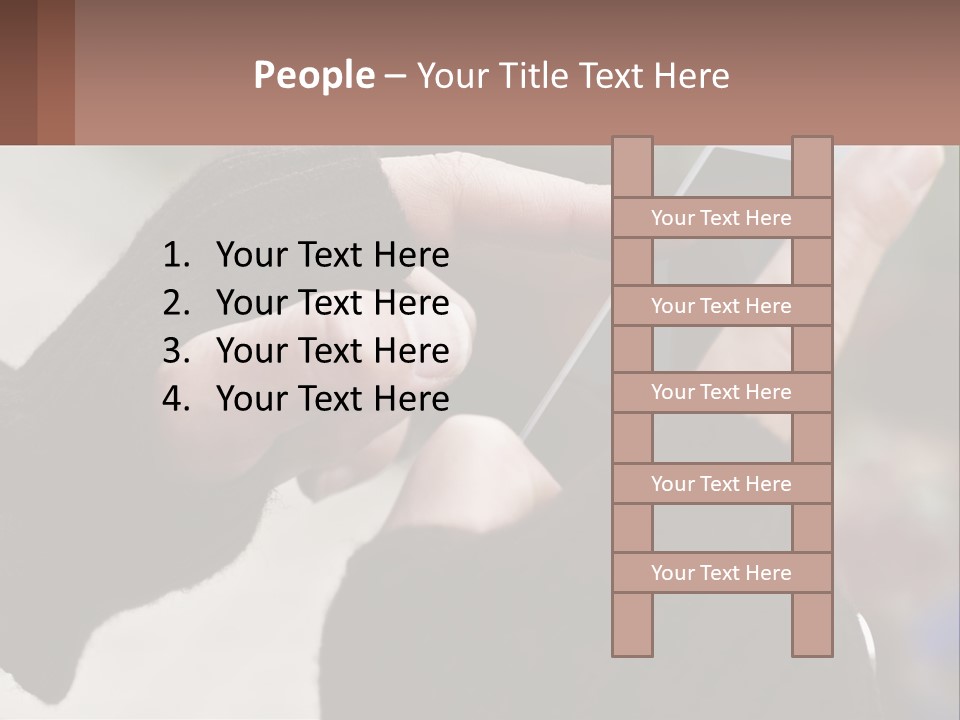 A Person Holding A Cell Phone In Their Hands PowerPoint Template