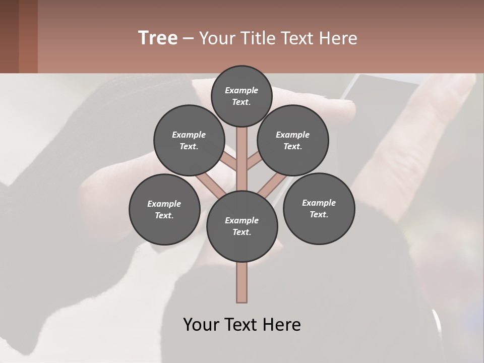 A Person Holding A Cell Phone In Their Hands PowerPoint Template