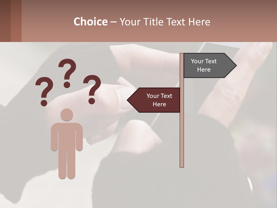A Person Holding A Cell Phone In Their Hands PowerPoint Template